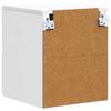 Wall Mounted Nightstand White 34.5 x 33 x 40 cm Engineered Wood