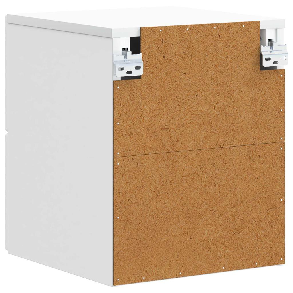 Wall Mounted Nightstand White 34.5 x 33 x 40 cm Engineered Wood