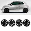 Set di 4 Copricerchi da 17 Pollici Eleganti Adatti a Clip-On in ABS Sostituzione per la Maggior Parte di Auto Camion SUV