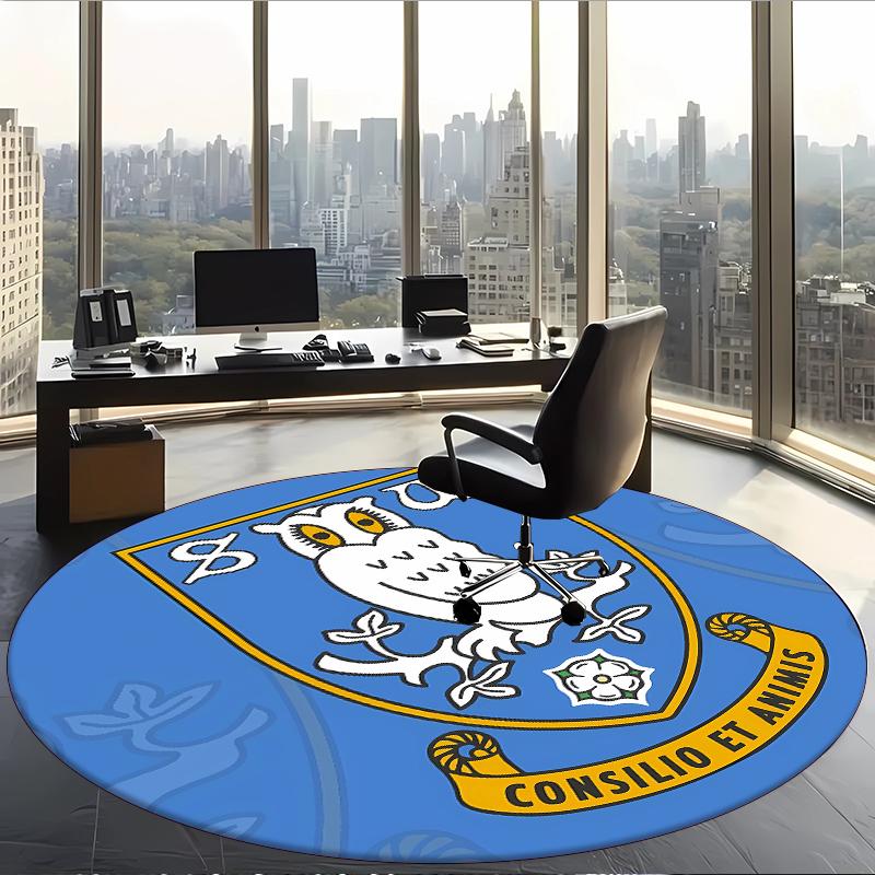 Sheffield Wednesday Fc (14) Round Office Rug Decorative Floor Rug for Office Bedroom Living Room and Home Space