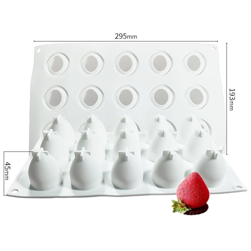 Simulated Fruit Silicone Mold Diy Fruit Dessert Mousse Cake Mold Candle Aromatherapy Soap Silicone Mold Home Decoration Mold