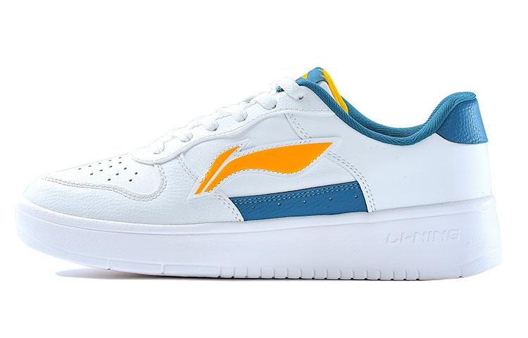 Li Ning Sports Fashion Collection Textile, Synthetic Leather Cushioning Abrasion Resistant Breathable Low Top AGCQ455-5