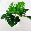Artificial Plant Green Pot 9 Turtleback Leaf Faux Foliage Home Decor Photography