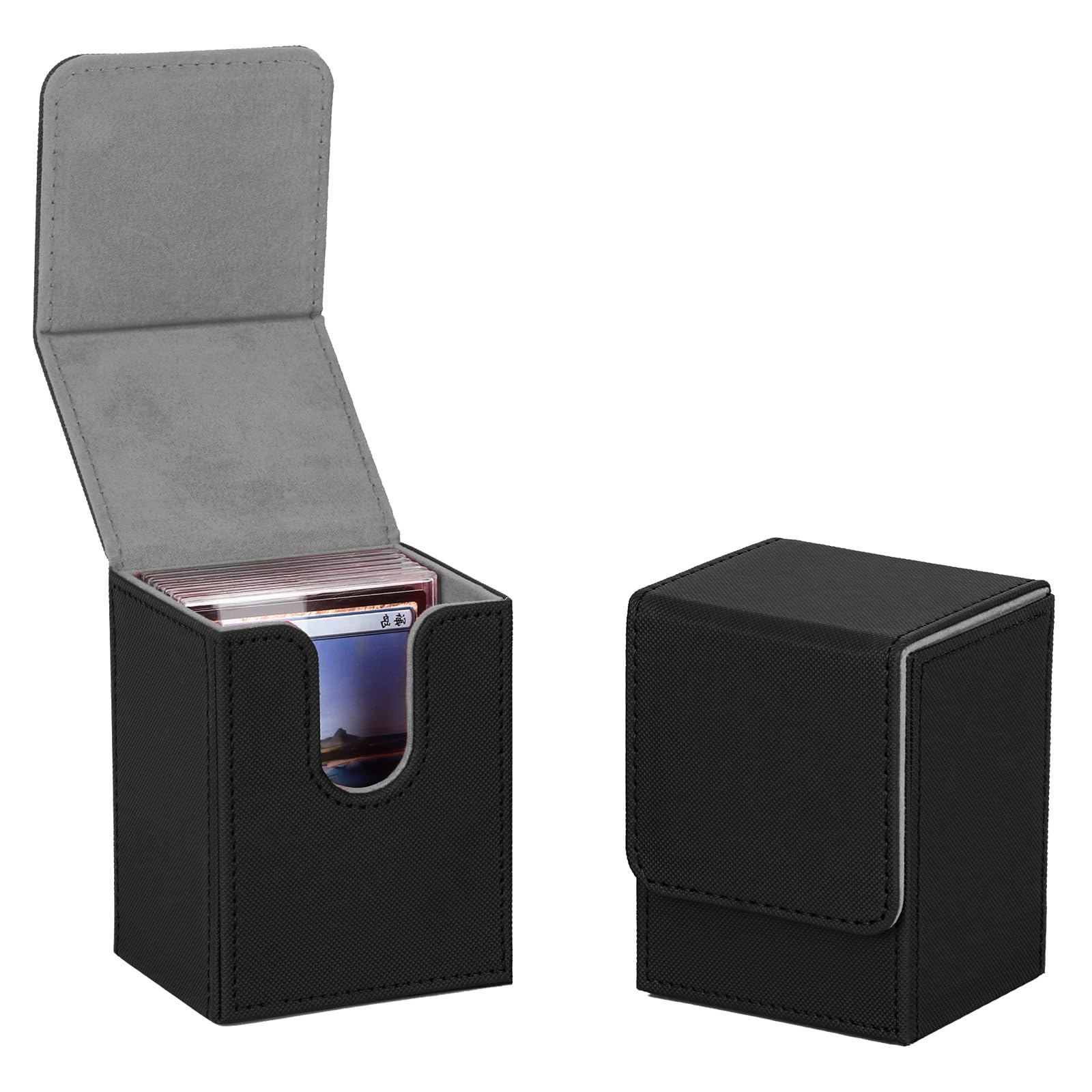 

LIUDU Magnetic Loader Case Storage Card Loader Deck Case Large Capacity Holds Up to 9 Cards Magnetic Closure Storage Box PU Leather Loader Storage