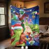 Grinch Christmas Story Plush Blanket Soft Comfortable All Seasons blanket Sofa Office Naps blanket Outdoor Travel throw Perfect Gift