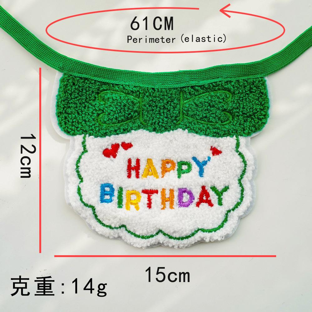 Pet Ins Wind Birthday Saliva Towel Cat Bib Scarf Dog Cat Hat