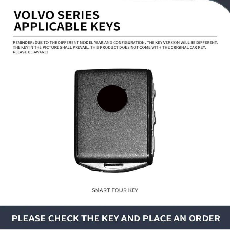 Zinc Alloy Suede Car Key Case For Volvo Xc40 Xc60 S60 S90 Xc90 V60 V90 C40   T5 T6 T8 Polestar Key Case Car Key Fob