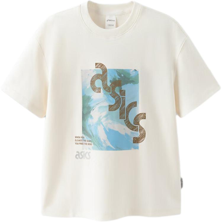 Asics Japanese Trendy T Shirt Ecru Teenagers 333241173026-8853 150