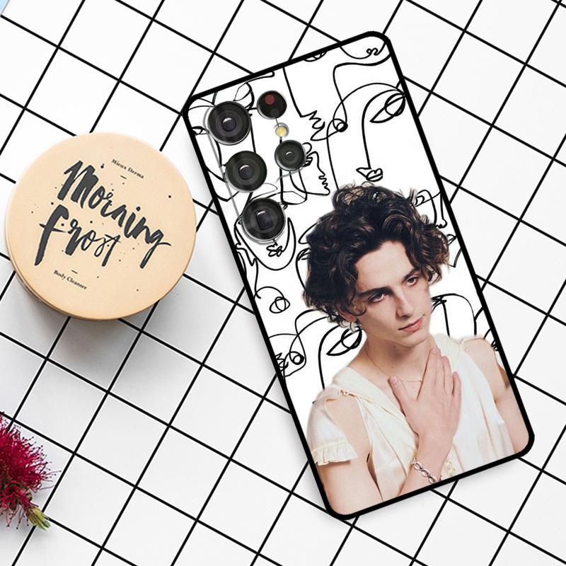 Timothee Chalamet Actor Case For Samsung Galaxy S24 FE S21 S22 S23 S25 Ultra S9 S10 Plus S20 FE S25 FE Phone Cover