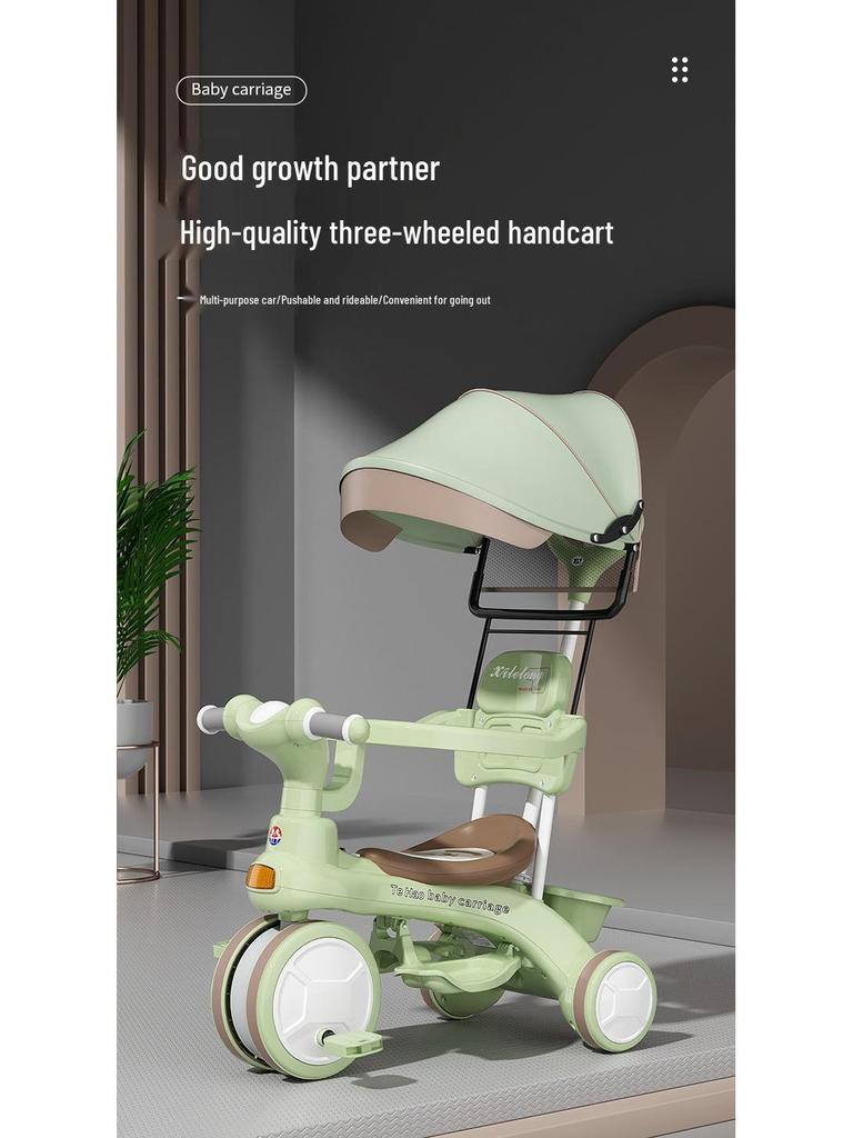 4-in-1 Children's Tricycle Scooter & Stroller for Boys & Girls