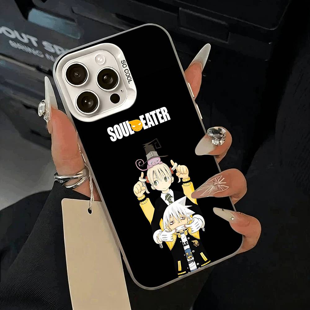 Anime-S-Soul -E-Eater Phone Case For IPhone 17 Air 16 15 14 13 12 11 Pro Max White Sliver Hard Cover
