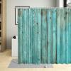 Bathroom Shower Curtain Vertical Lines Wood Grain Pattern Bathtub Decor Waterproof Cloth Curtains Multi Size With Hooks