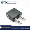 Nickel-Plated 3.5mm Female To Dual Male Airplane Audio Adapter