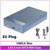 2.5/3.5 Inch HDD Case USB 3.0 To SATA External Hard Drive Support 12TB Hard Drive Enclosure 5Gbps High Speed Adapter for PC Lapop