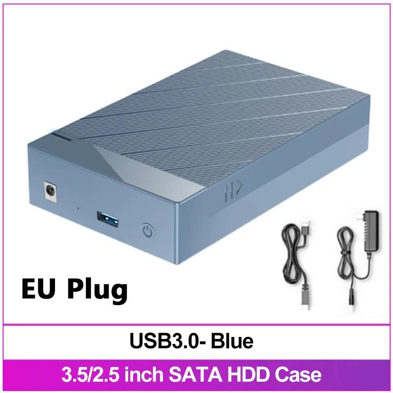 2.5/3.5 Inch HDD Case USB 3.0 To SATA External Hard Drive Support 12TB Hard Drive Enclosure 5Gbps High Speed Adapter for PC Lapop