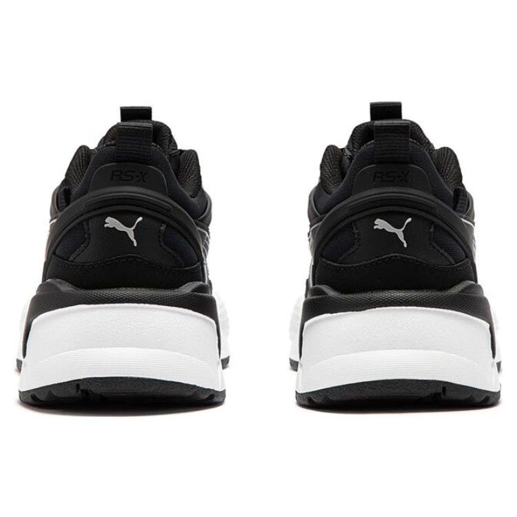 Puma Rs-X Efekt Leather Comfortable Retro Low-Top Lifestyle Sneakers Unisex sneakers Black Silver 390777-01