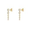 Gold color Hoop Earrings For Women Fashion CZ Zircon Piercing Women's Stud Dangle Earrings 2022 Jewelry Wholesale