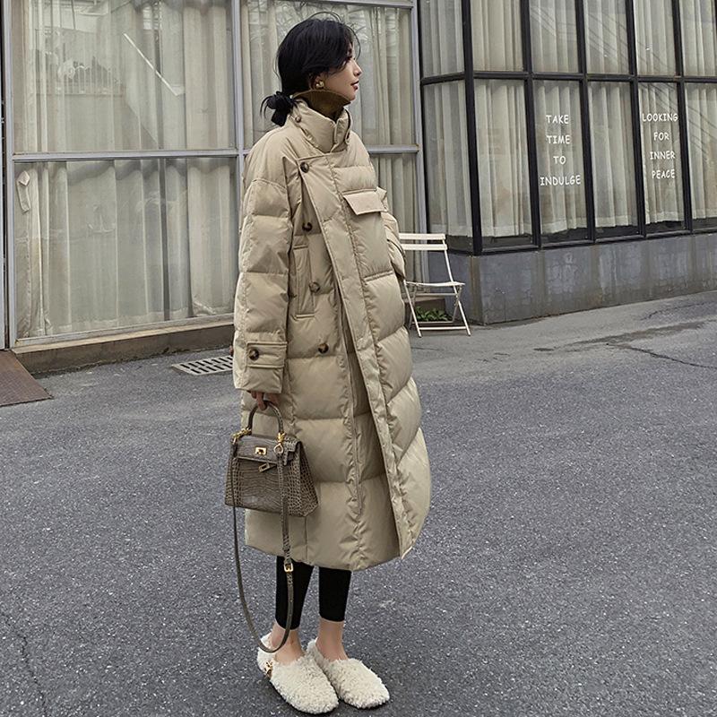 Women's winter new down cotton-padded jacket long loose design thickened cotton-padded jacket