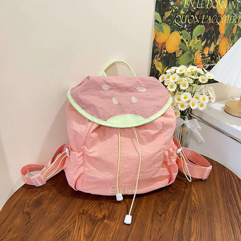 Niche Design Backpack Bag Fruit College Style Girl Personality Simple Large Capacity Student Backpack