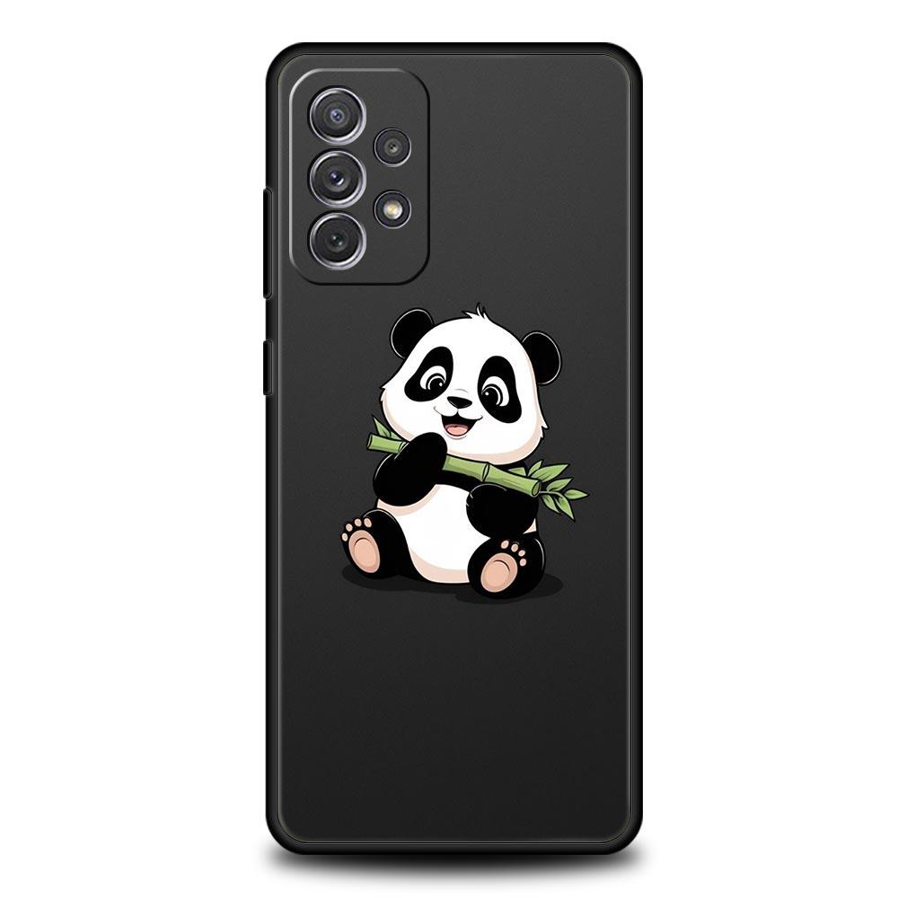 Custodia per Telefono Panda Cartone Animato Per Samsung Galaxy A15 A13 A51 A71 A41 A31 A21S A03S A05 A35 A32 A55 A23 A25 A33 A53 A73 5G Cover