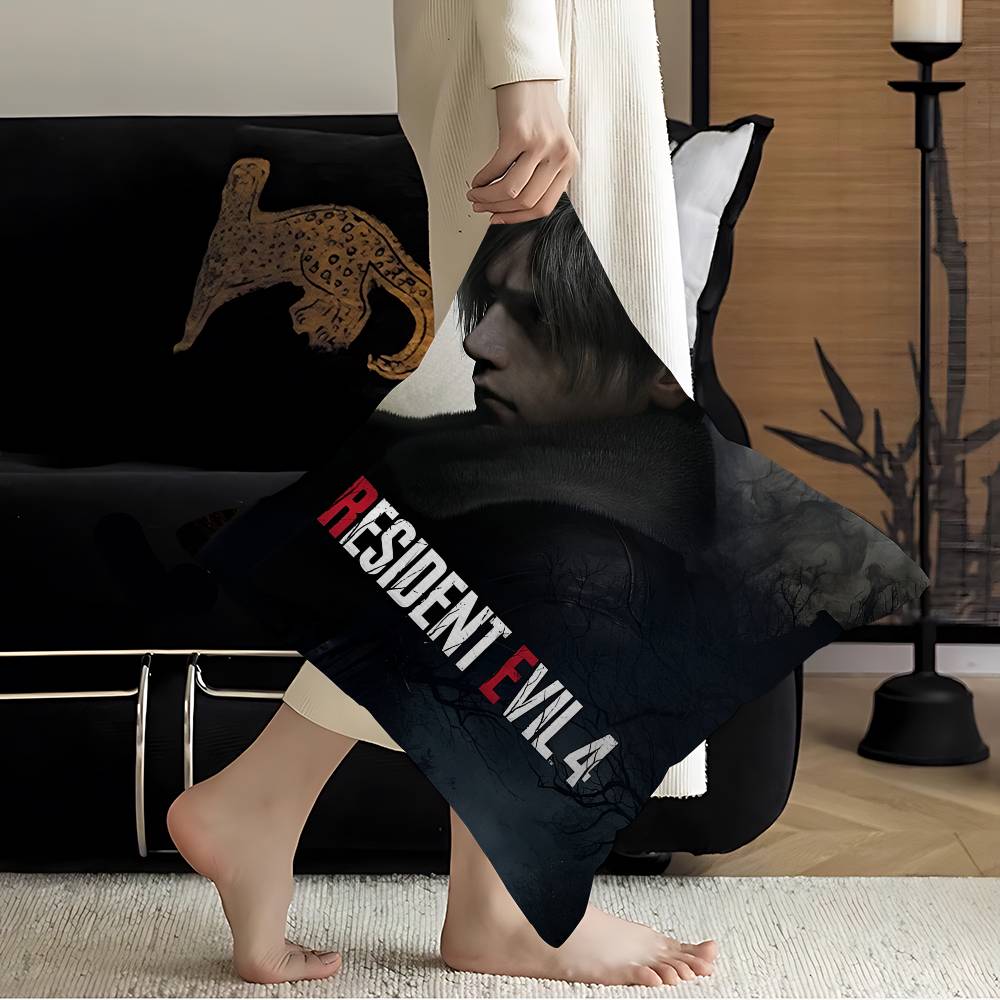 

Canvas Painting Game RRESIDENT EVIL 4545cm Cushion Cover Pillow Cover Decor Pillowcase Home Pillowcase For Couch Pillow 30x30 cm