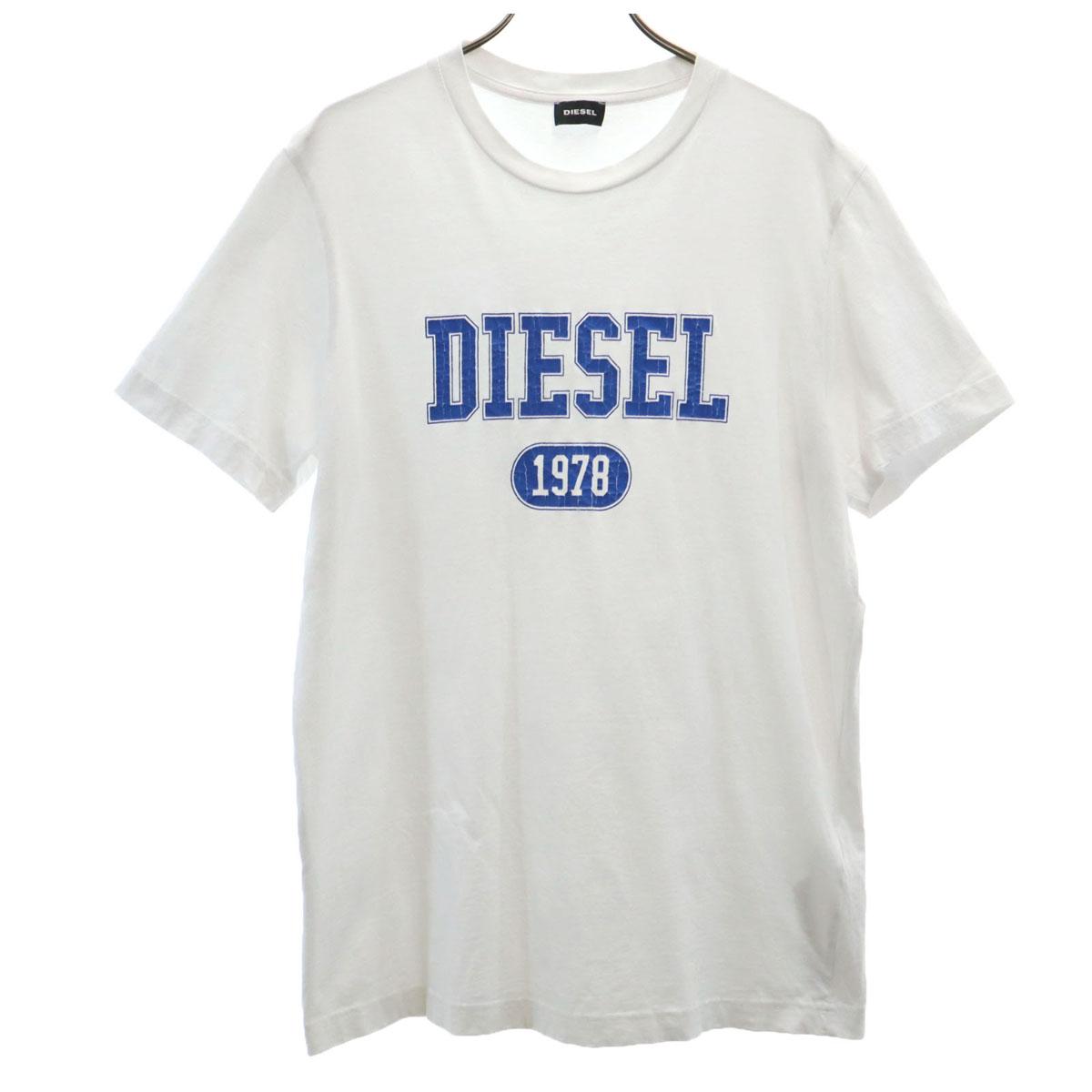 

DIESEL Short sleeve T-shirt L white Men s Used