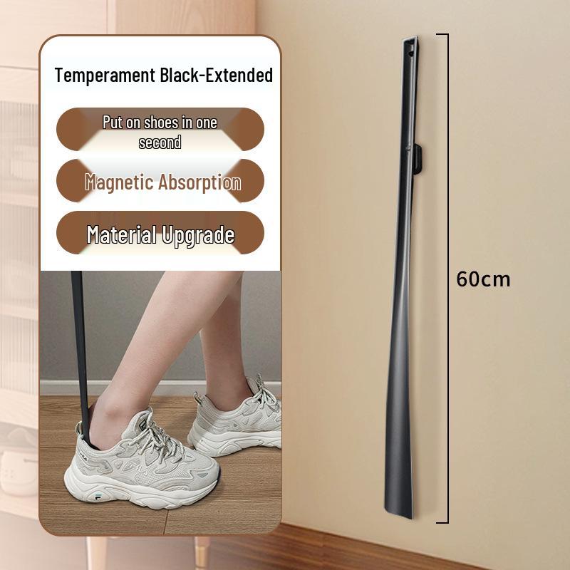 High-End Long Handle Plastic Shoehorn Shoe Wearing Aid