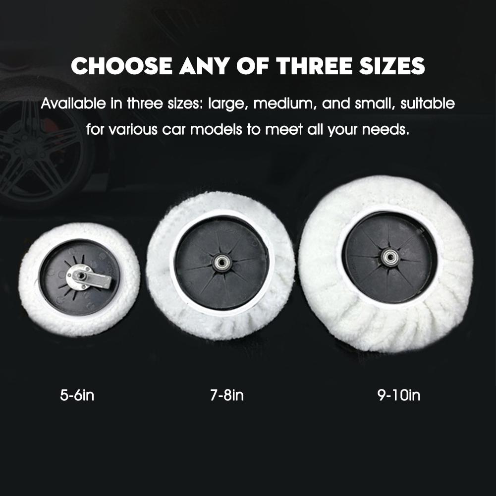 6Pcs Drill Car Polisher Wool Polishing Machine Wax Pads Car Buffing Pads Sponge Foam Kit for Auto Polishing Sanding Waxing