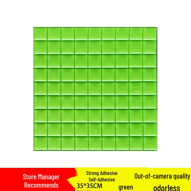 Waterproof 3D Stereo Self-Adhesive XPE Foam Brick Wall Sticker, 35*35 