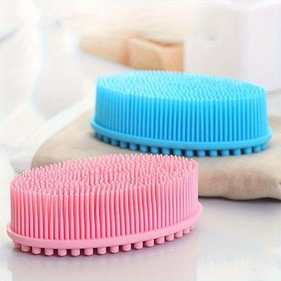 A Shower Brush Silicone Cleaning Brush Shower Brush Scrubber Body Cleaning Brush Suitable for Bathroom, Bathtub, Toilet, Suitable for Men and Women