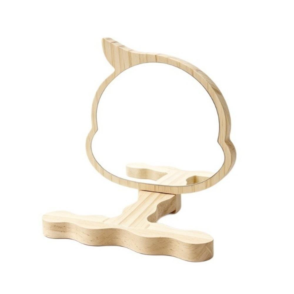Wooden Parrots Mirror Toy Rod Shape Parrots Platform New Parrot Standing Perch Cage Accessories