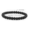 Natural Stone Elastic Bracelet 6mm Charm Men Black Lava Blue Beads Strand Bracelets for Women Yoga Meditation Jewelry pulseira