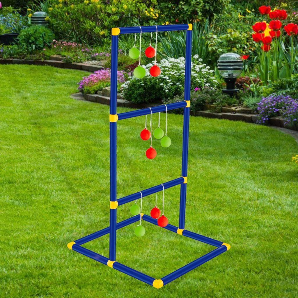 Sada hry Ladder Ball Toss pro trávník, dvorek, rodinnou interaktivní hru, dětský stojan na ladder golf, přenosná vnitřní/venkovní sportovní hra