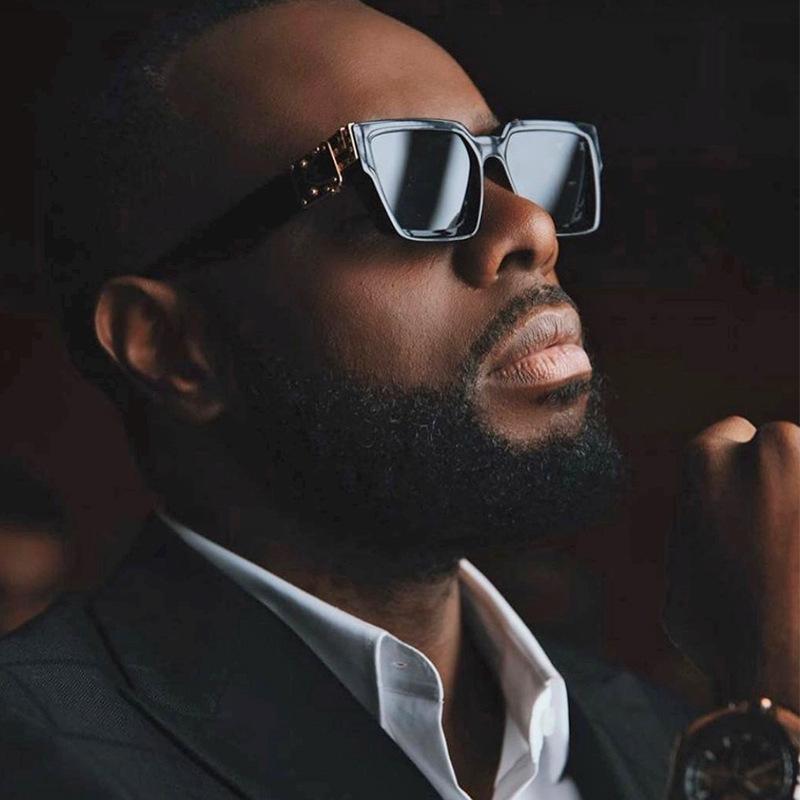 Luxury Square Man Sunglasses Glamour Fashion Brand Sun Glasses For Woman Classic Vintage Black Designer Gradient Shades