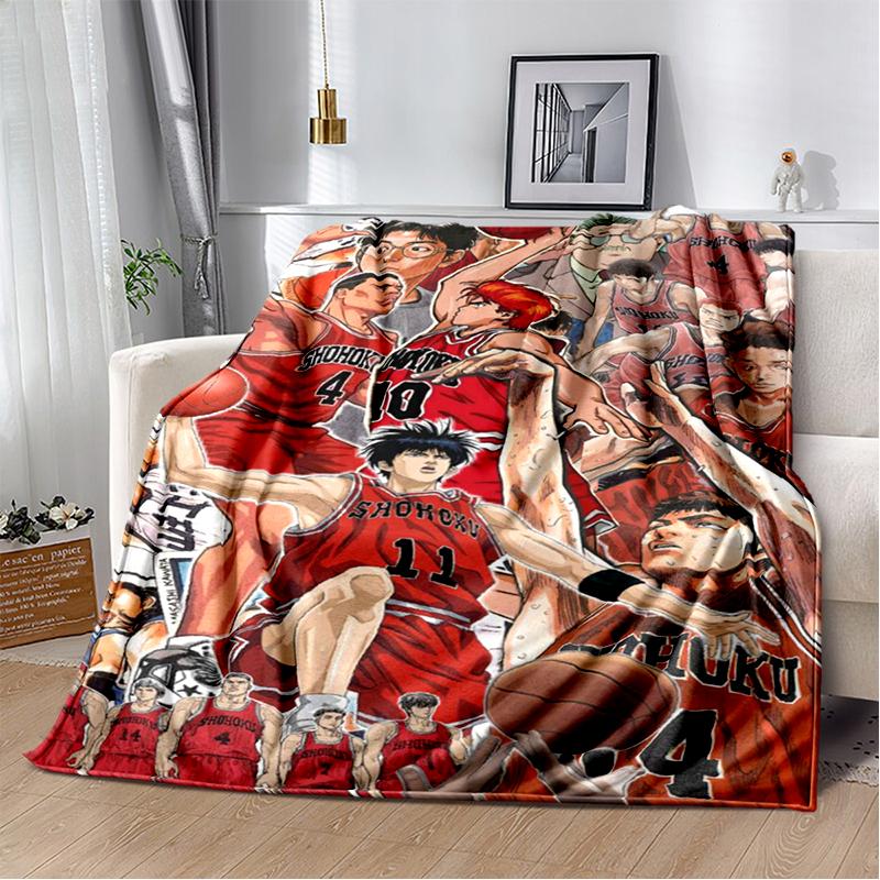SLAM DUNK 29 Style New Cartoon SHOHOKU Basketball Anime Blanket,Soft Throw Blanket for Home Bedroom Bed Sofa Travel Cover Kids