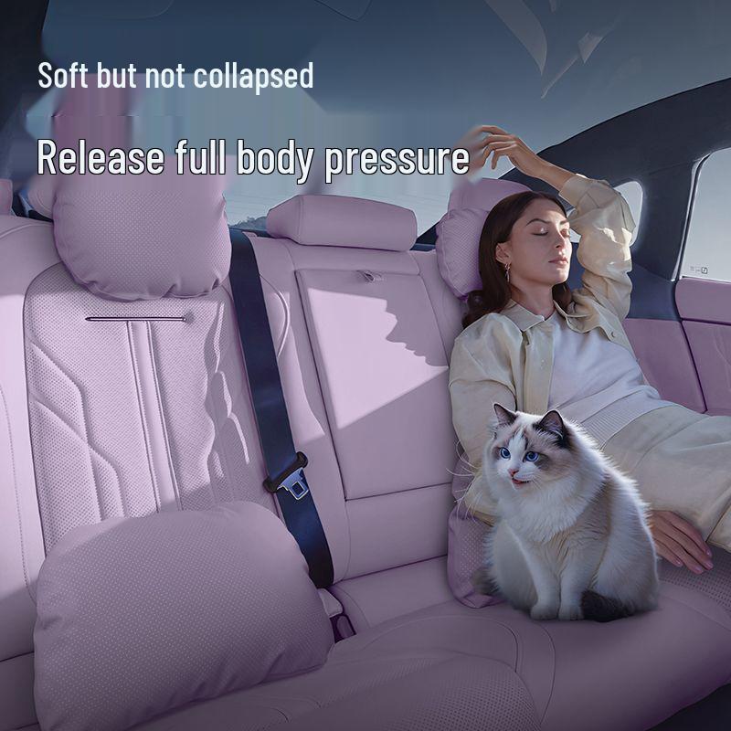 Deep Blue L06 Car Neck & Lumbar Support Headrest Pillow for Interior Modifications