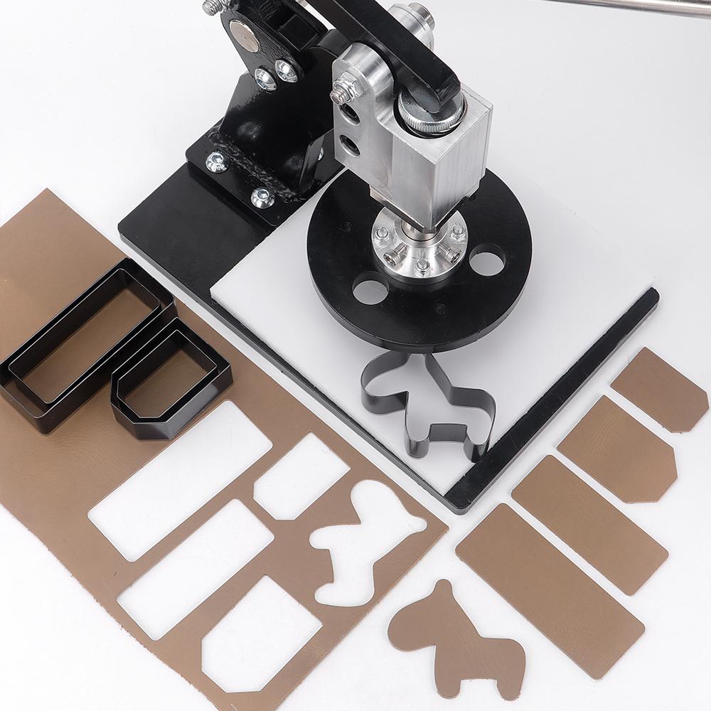1pc Carton Steel Manual Die Cutting Machine, Small Leather Cutting Presser, Hand Pressing Stamping Tool, No Battery Required