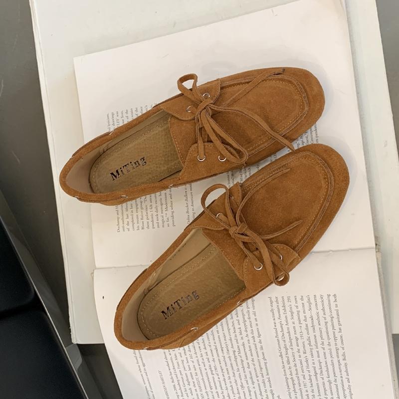 Fashion AIYUQI Women's Beanie Shoes British Style 2025 New New Retro Flat Shoes Female Large Size Slip-on Loafers For Women