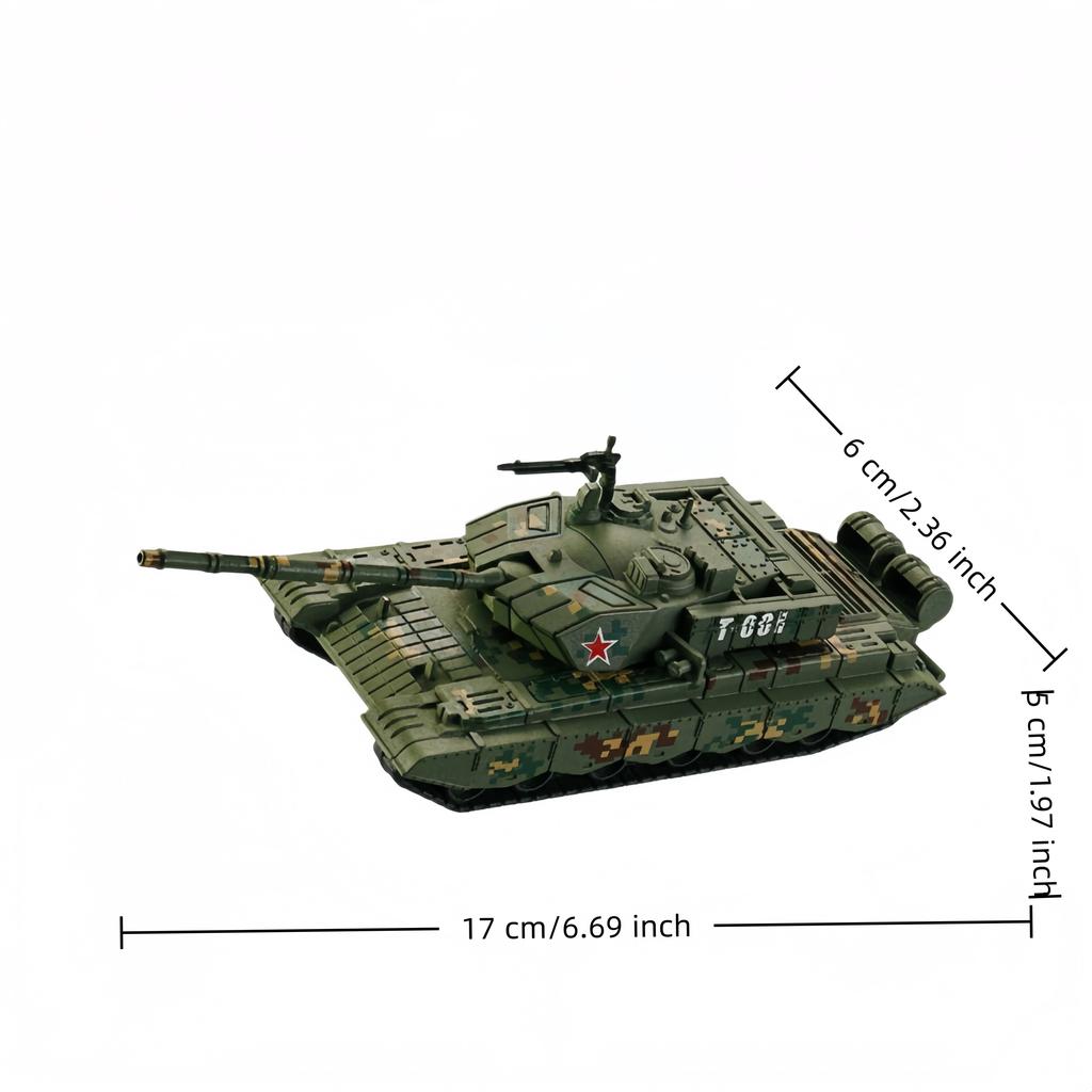 1:72 Tank Brick Model Ornament, Military Series, Can Be Freely Assembled, Suitable for Collection and Gift