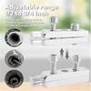 Professional Steel Broken Bolt Extractor - Water-Tap Angle Valve Remover Tool for 4/6 Points Damaged Screws Plumber's Repair Kit