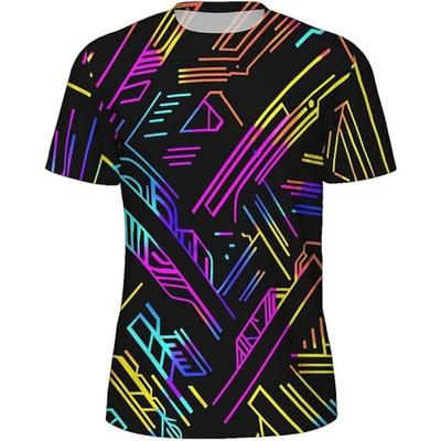 3D Print Patroon Hoofddeksel Skelet Verf T-shirt Heren Jongens Rond Hals Korte Mouw T-shirt