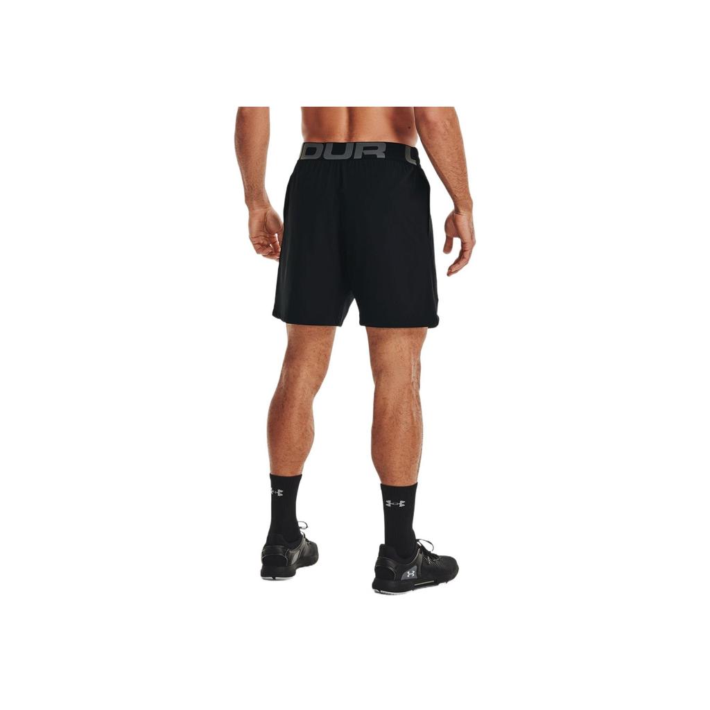 Under Armour Elevated 2.0 Logo Print Solid Sports Shorts Men Bottoms Black 1362289-001