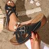 Fashion Women Slippers Summer Wedge Plus Size Sandals Platform Non-Slip Shoes Women Casual Beach Slippers Slides Women Zapatos De Mujer