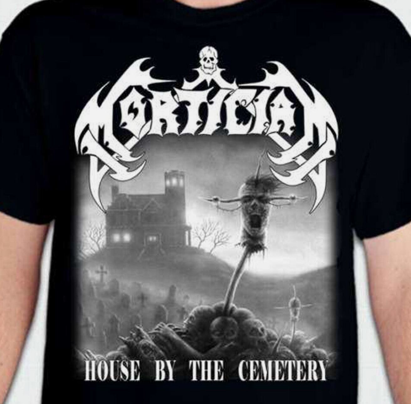 New Mortician House by the Cemetery Album Cotton Black S-2345XL T-Shirt S