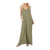 Summer Loose Cami Dress for Women V Neck Sleeveless Floor Length Boho Sundress Flowy