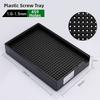 1pc Anti-Static Screw Tray Efficient Stackable Compatible Storage 1.0-4.0MM Screws Arrangement Plate Square Screwdriver Pan