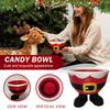 3D Printed Santa Boot Christmas Bowl - Festive Holiday Serving Dish,Treats, Food-Safe Material With Santa Belt Design