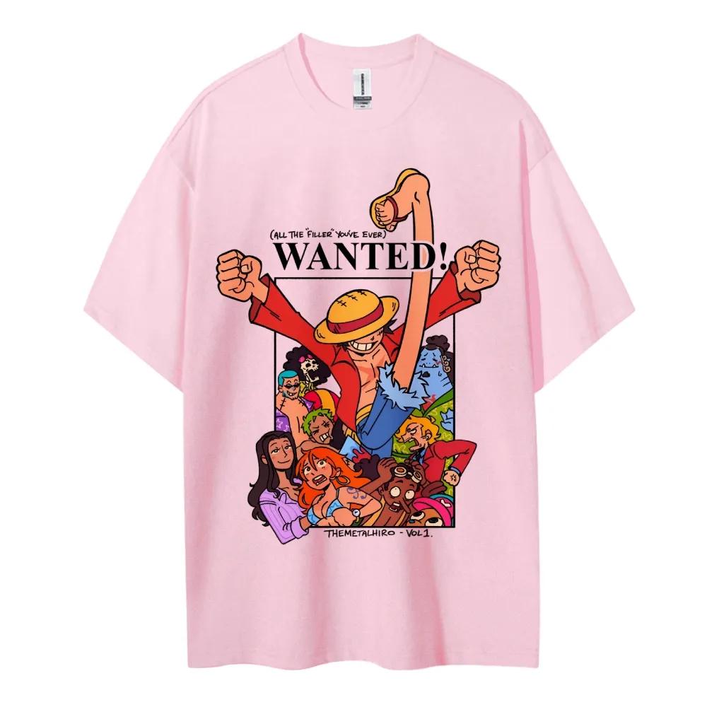 

ONE PIECE Tshirt Mens Pure Cotton Casual Round Neck Tshirt Short Sleeve Clothing Summer Sports Casual Short Sleeve Top 4XL