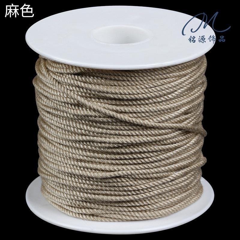Large Roll Hand Rubbing Cotton Thread Rope Work In Progress Tibetan Play Rope Braided Rope Hemp Thread Pendant Rope Bracelet Rope Fringed Accessories