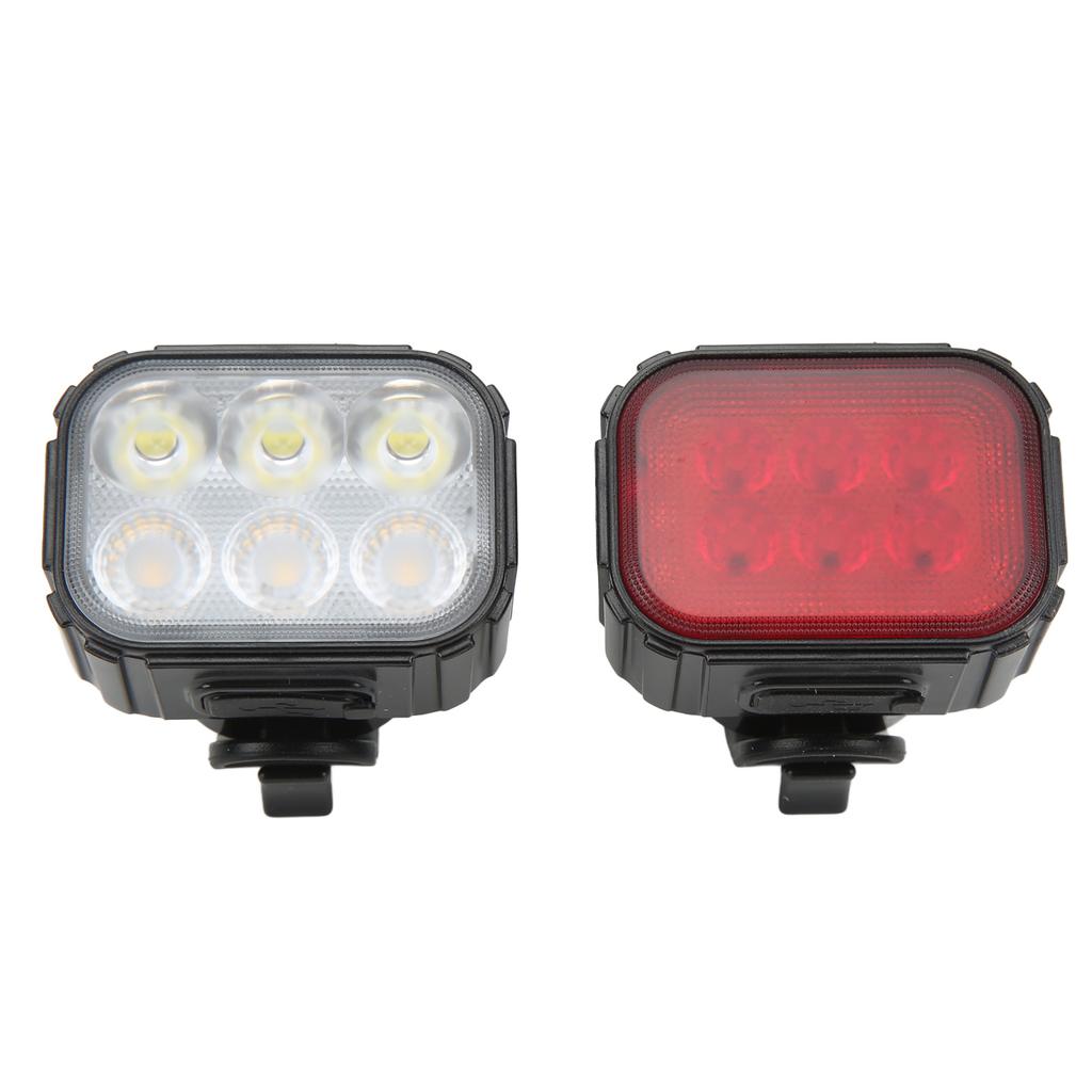 Bike Light Set High Brightness Rechargeable Front and Rear Bike Light IP65 Waterproof Headlight Taillight Combo